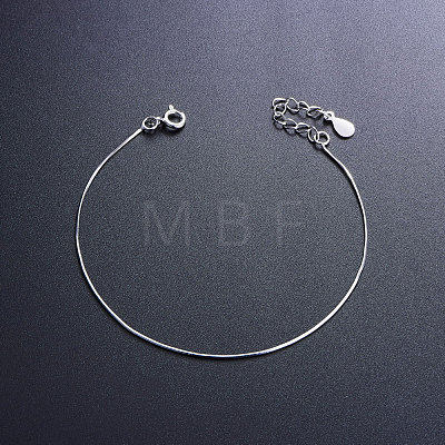 SHEGRACE Simple Elegant Rhodium Plated 925 Sterling Silver Bracelet JB262A-1