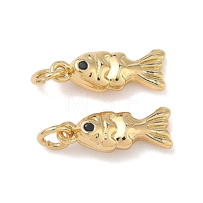 Brass Micro Pave Cubic Zirconia Pendants KK-A291-11G-G-1
