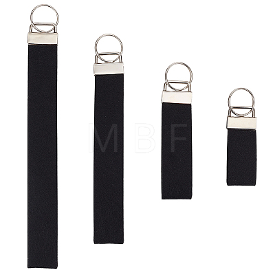 4Pcs 4 Styles Felt Keychain Clasps FIND-GF0009-67-1