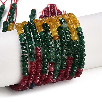 Gradient Color Natural White Jade Beads Strands G-Z069-01H-1