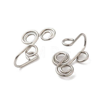 316 Surgical Stainless Steel Clip on Nose Rings STAS-P336-09F-P-1