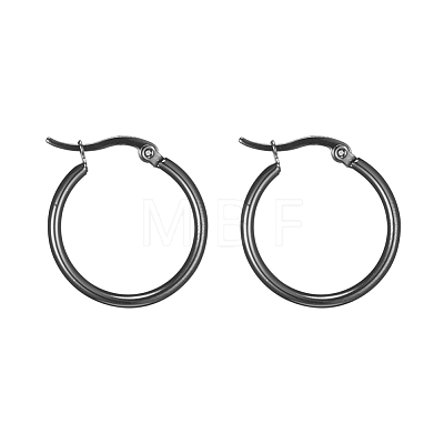 304 Stainless Steel Hoop Earrings EJEW-F105-10B-1