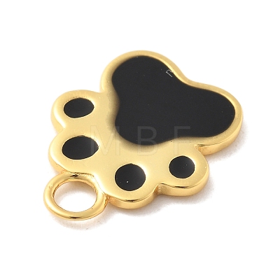 925 Sterling Silver Black Enamel Charms STER-Z012-01G-06-1