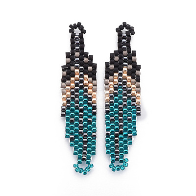MIYUKI & TOHO Handmade Japanese Seed Beads Pendants SEED-A027-C06-1