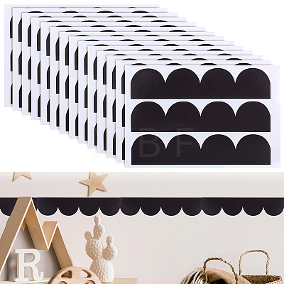 4 Sheets PVC Wave Wall Stickers Decal DIY-WH0671-466A-1