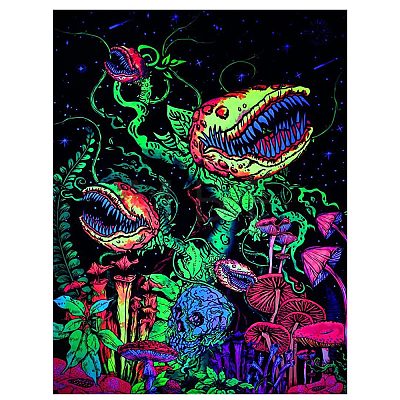 Polyester Glow in The Dark Wall Tapestry AJEW-WH0042-47C-1
