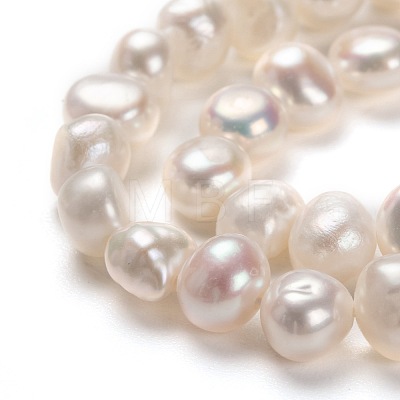 Natural Cultured Freshwater Pearl Beads Strands PEAR-L033-44-1