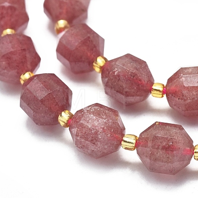 Natural Strawberry Quartz Beads Strands G-K303-A04-10mm-1