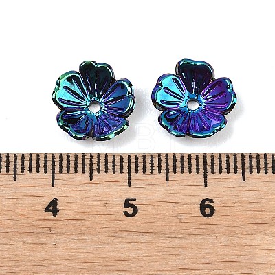 UV Plating Opaque Acrylic Bead Cap OACR-K001-41D-1