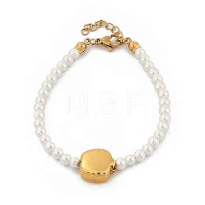 Plastic Imitation Pearl Beads Bracelets for Women BJEW-M056-11G-1