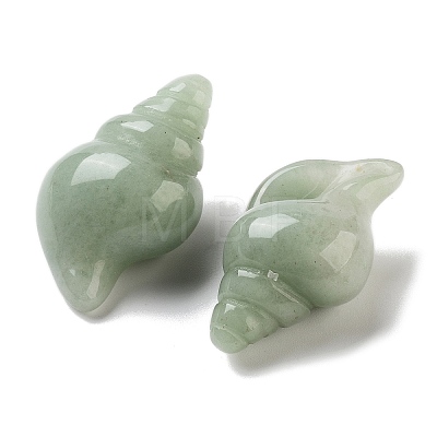 Natural Green Aventurine Carved Figurines DJEW-L023-H20-1