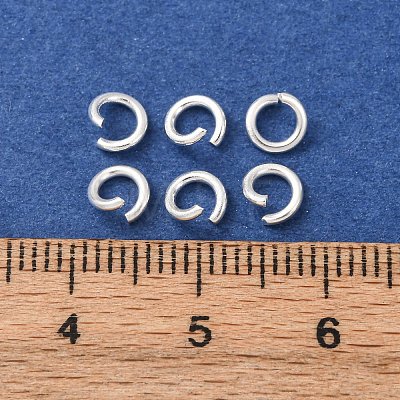 Brass Open Jump Rings KK-G604-08S-21-1