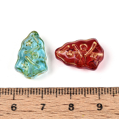Baking Paint Transparent Glass Beads DGLA-N018-29-1