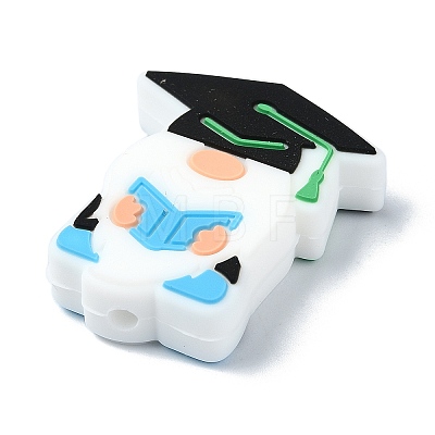 Graduation Theme Silicone Beads SIL-G010-01B-1