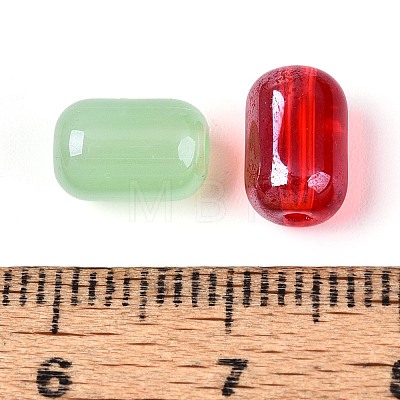 Imitation Jade Glass Beads GLAA-T025-82M-1