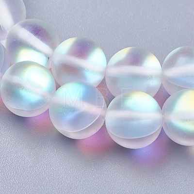 Synthetic Moonstone Beads Strands G-E468-G01-10mm-1