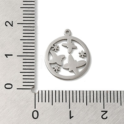 Non-Tarnish 201 Stainless Steel Pendants STAS-E206-03P-05-1