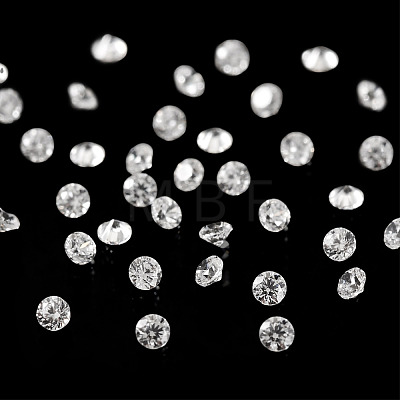 500Pcs Diamond Shape Grade AAA Cubic Zirconia Cabochons ZIRC-TADJ0001-01G-1