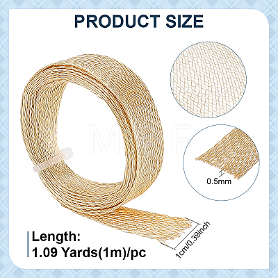 Brass Expandable Brass Braided Wire Mesh CWIR-WH0020-03A-1