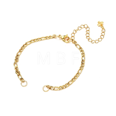 304 Stainless Steel Figaro Chains Bracelet Making X-AJEW-JB01075-1