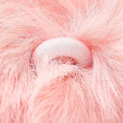 Handmade Faux Rabbit Fur Pom Pom Ball Covered Pendants WOVE-F020-A06-1