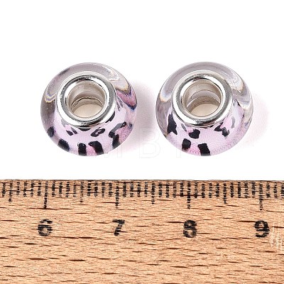 Opaque Resin European Beads RESI-N044-03S-02-1