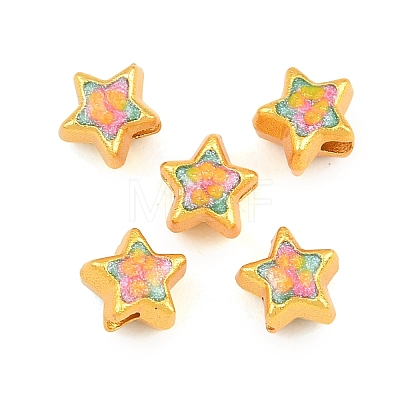 Alloy Enamel Beads ENAM-D318-01G-01-1