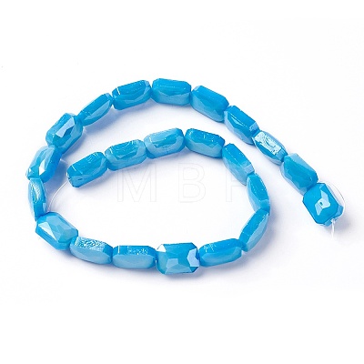 Electroplate Glass Beads Strands X-EGLA-J108A-E27-1