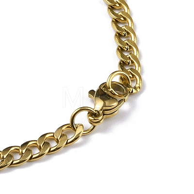 304 Stainless Steel Curb Chain Necklaces NJEW-C042-04G-1