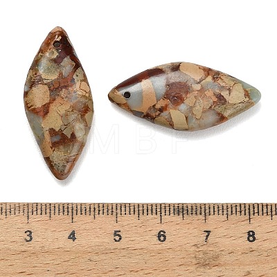 Dyed Natural Imperial Jasper Pendants G-H355-01B-1