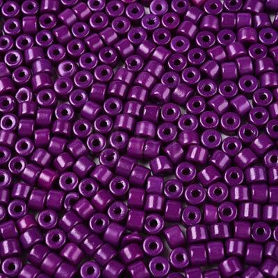 Opaque Baking Paint Glass Seed Beads SEED-T008-02U-1