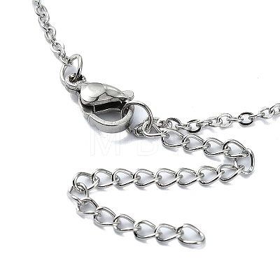 304 Stainless Steel Pendant Necklaces NJEW-B078-05P-1