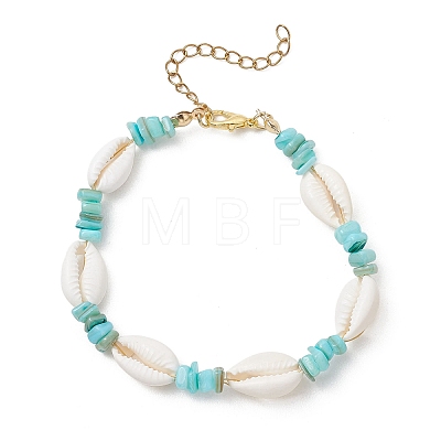 Natural Shell Beaded Bracelets for Women BJEW-JB13451-1