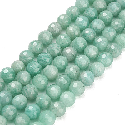 Natural Amazonite Beads Strands G-C280-B13-6mm-1