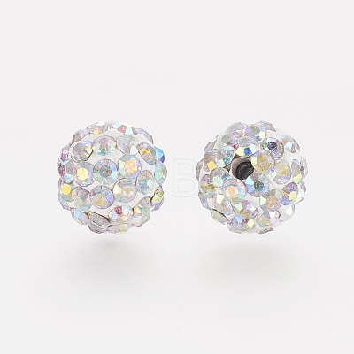 Polymer Clay Rhinestone Beads LS-RB-K050-8mm-C30-1