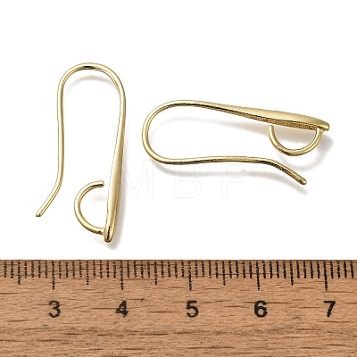 Brass Earring Hooks KK-H502-11G-1