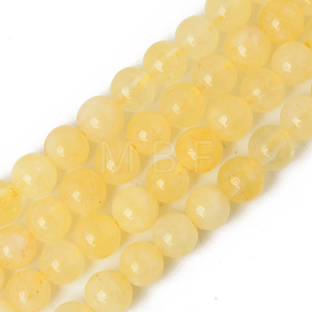 Natural Quartz Beads Strands G-R479-6mm-08-1