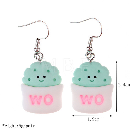 Food Theme Resin Dangle Earrings FS-WGC167F-20-1