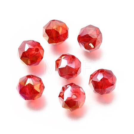Electroplate Transparent Round Glass Beads GL-CBA6A73-AB07-1