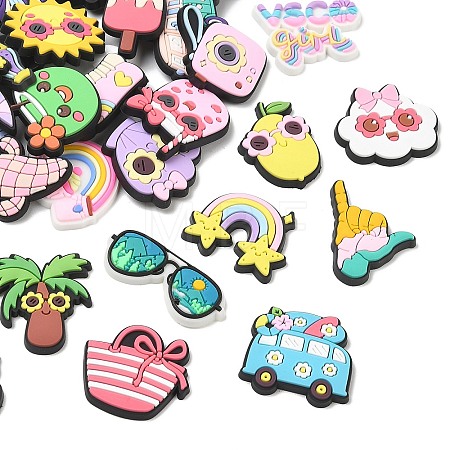 Summer Theme PVC Plastic Cabochons PL-CBAEA65-03-1