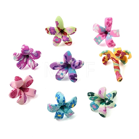 Handmade Polymer Clay Beads PY-CBAA00E-01-1