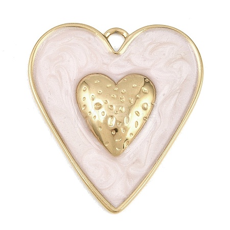 304 Stainless Steel Enamel Pendants STAS-G392-03G-01-1