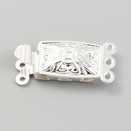 304 Stainless Steel Box Clasps STAS-H151-14S-1