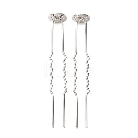 Brass Hair Fork Findings KK-H298-02B-1
