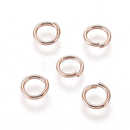 304 Stainless Steel Open Jump Rings STAS-O098-01RG-17-1