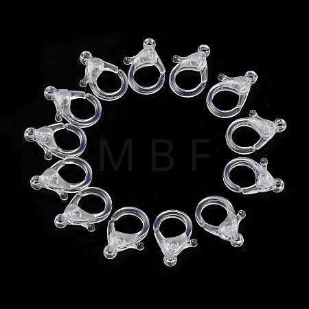 Transparent Plastic Lobster CLaw Clasps KY-H005-A13-1