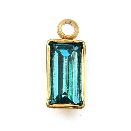 304 Stainless Steel Rhinestone Pendants STAS-Z125-12J-G-1
