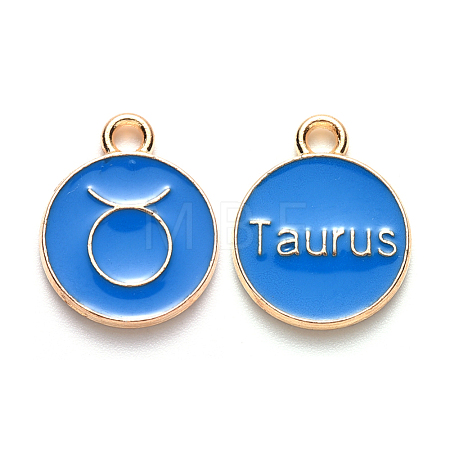 Alloy Enamel Pendants X-ENAM-S124-01A-02C-1