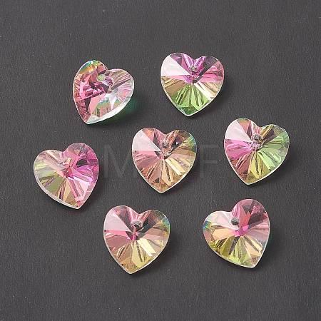 Faceted Glass Charms RGLA-L026-B12-1