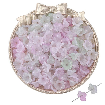100Pcs Acrylic Bead Caps PW-WGC6A11-09-1
